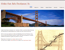 Tablet Screenshot of goldengatesales.net